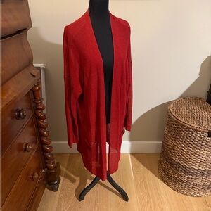 Eileen Fisher Rich Red Knit Sweater